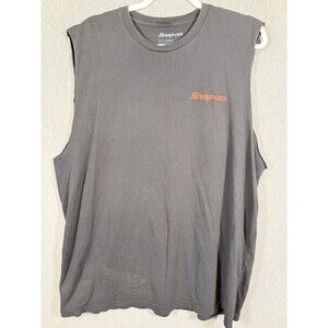 Snap-on High Octane Demon Sleeveless T-Shirt Men's 2XL Gray Graphic Mechanic
